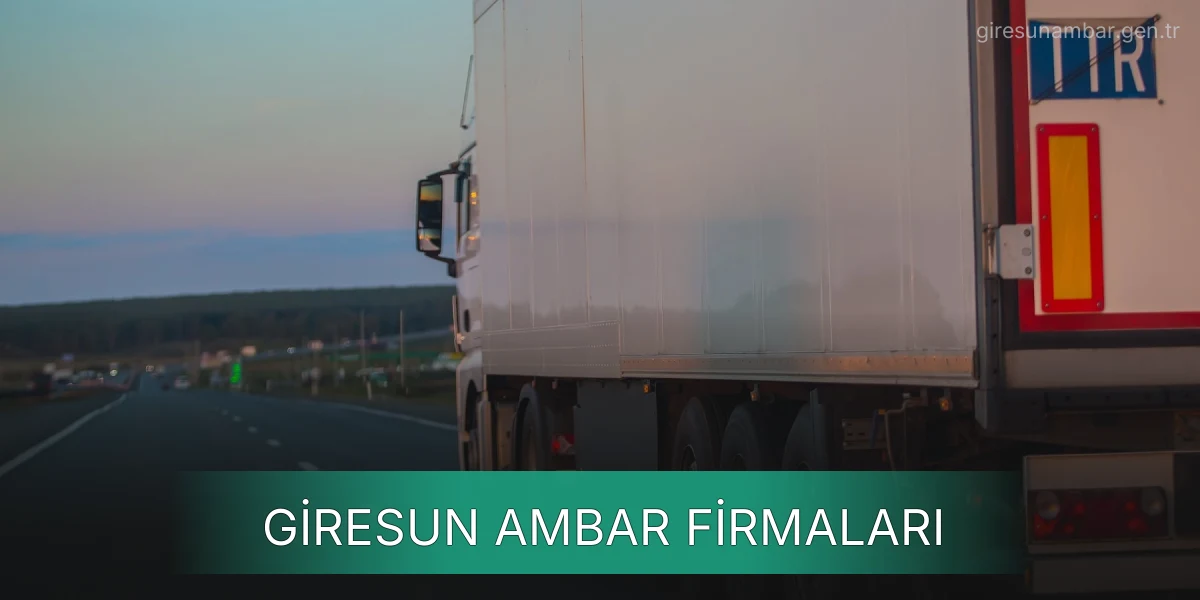 İstanbul Giresun Ambar Firmaları